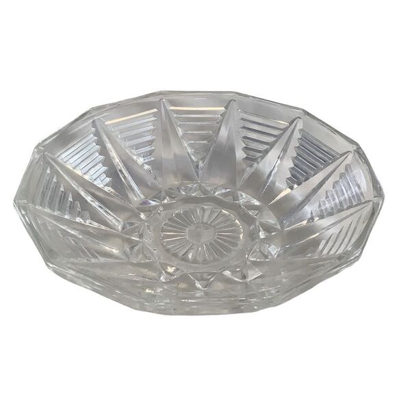 Antique Crystal Candy Dish - Picture 2 of 3